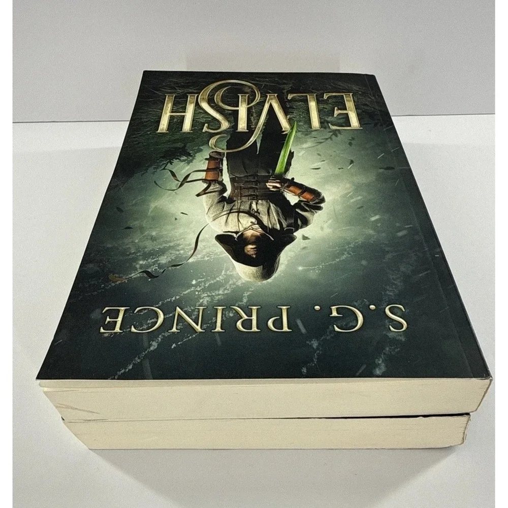 2 Elvish Trilogy novels: S.G. Prince Elvish‎ & Ember Oversized Trade Paperbacks